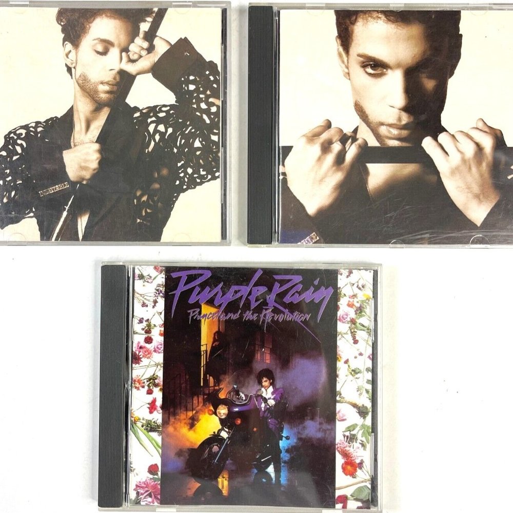 Prince 3 CD Bundle Pruple Rain 1984 + The Hits 1+2 Best Greatest 1993 Doves Cry